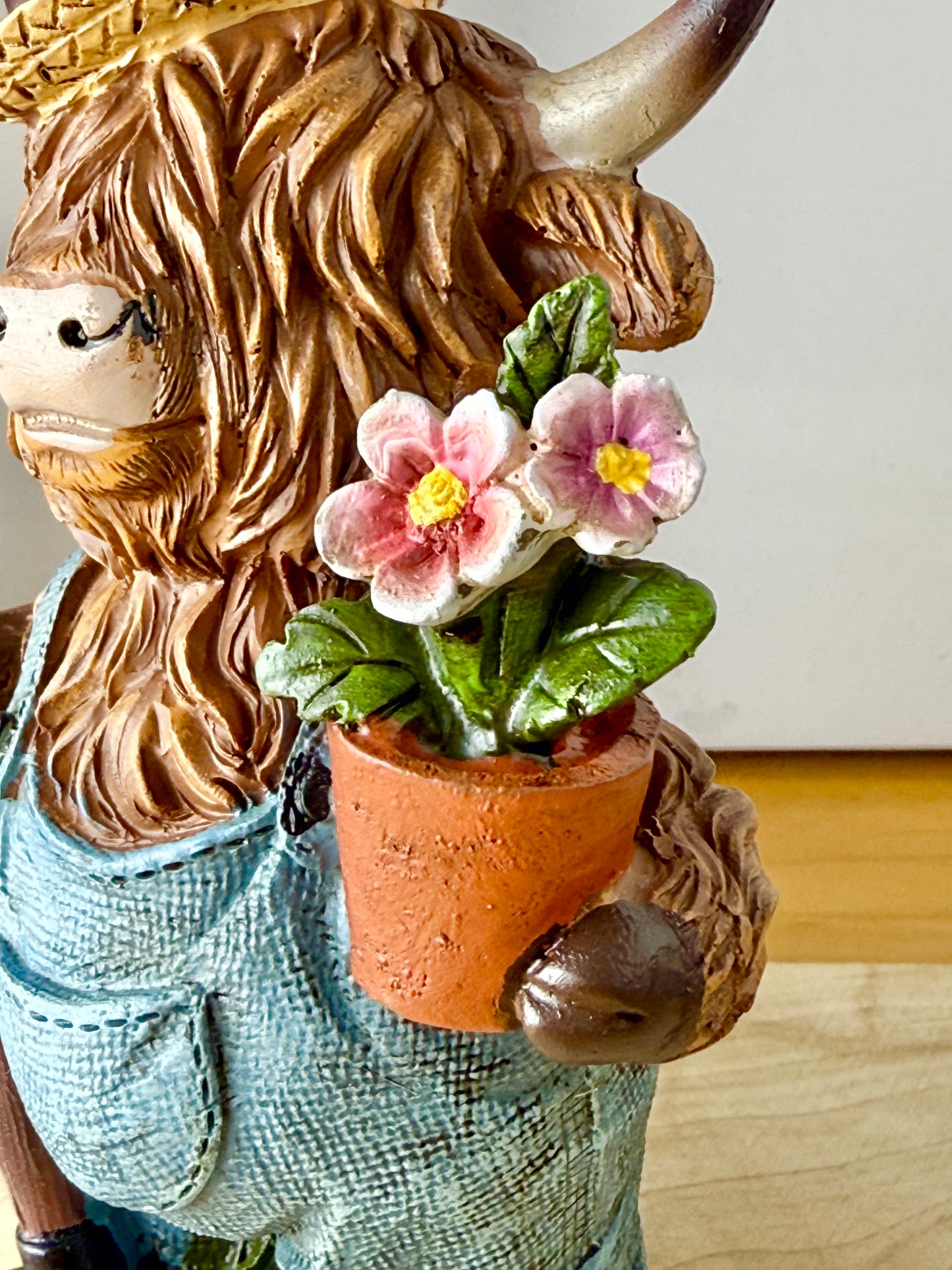 Highland Cows wearing dungarees - Small