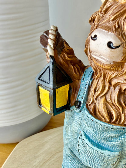 Highland Cows wearing dungarees - Small