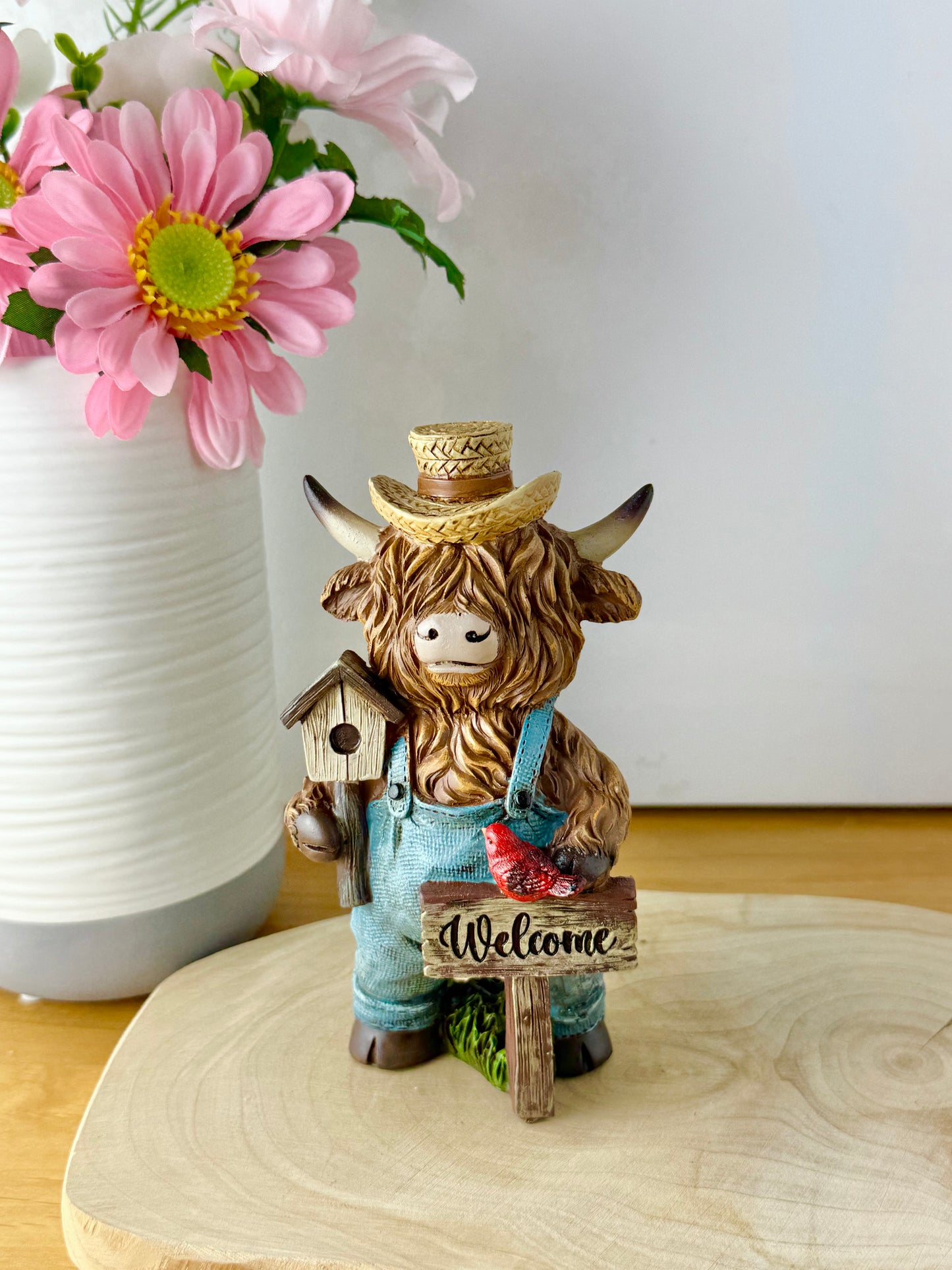 Highland Cows wearing dungarees - Small