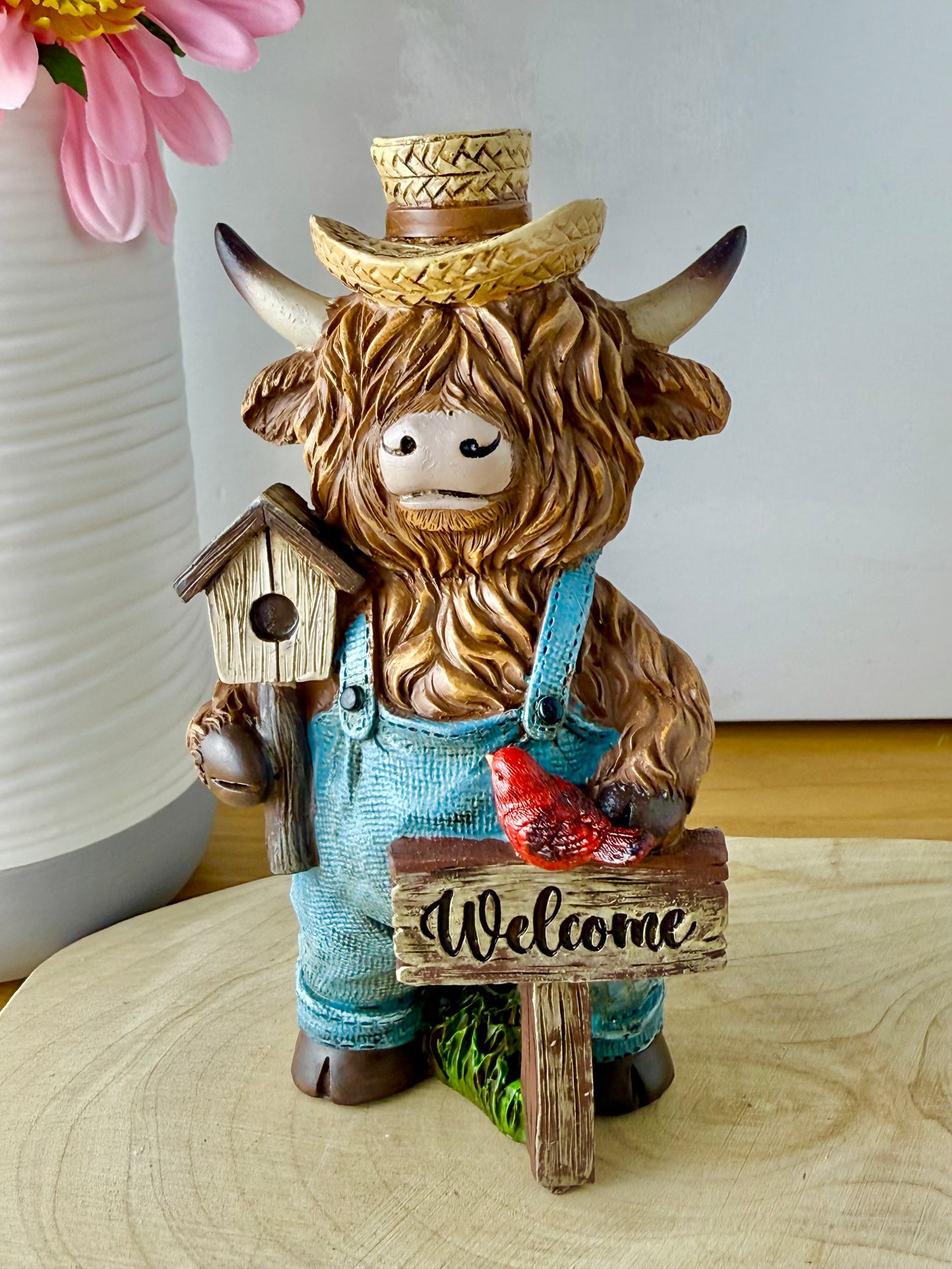 Highland Cows wearing dungarees - Small