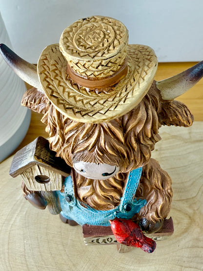 Highland Cows wearing dungarees - Small