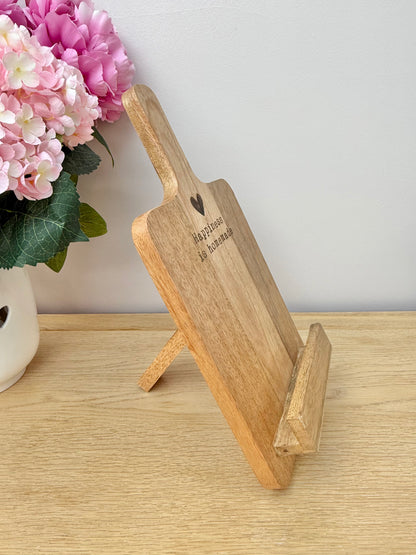 Wooden Receipe Board & Stand