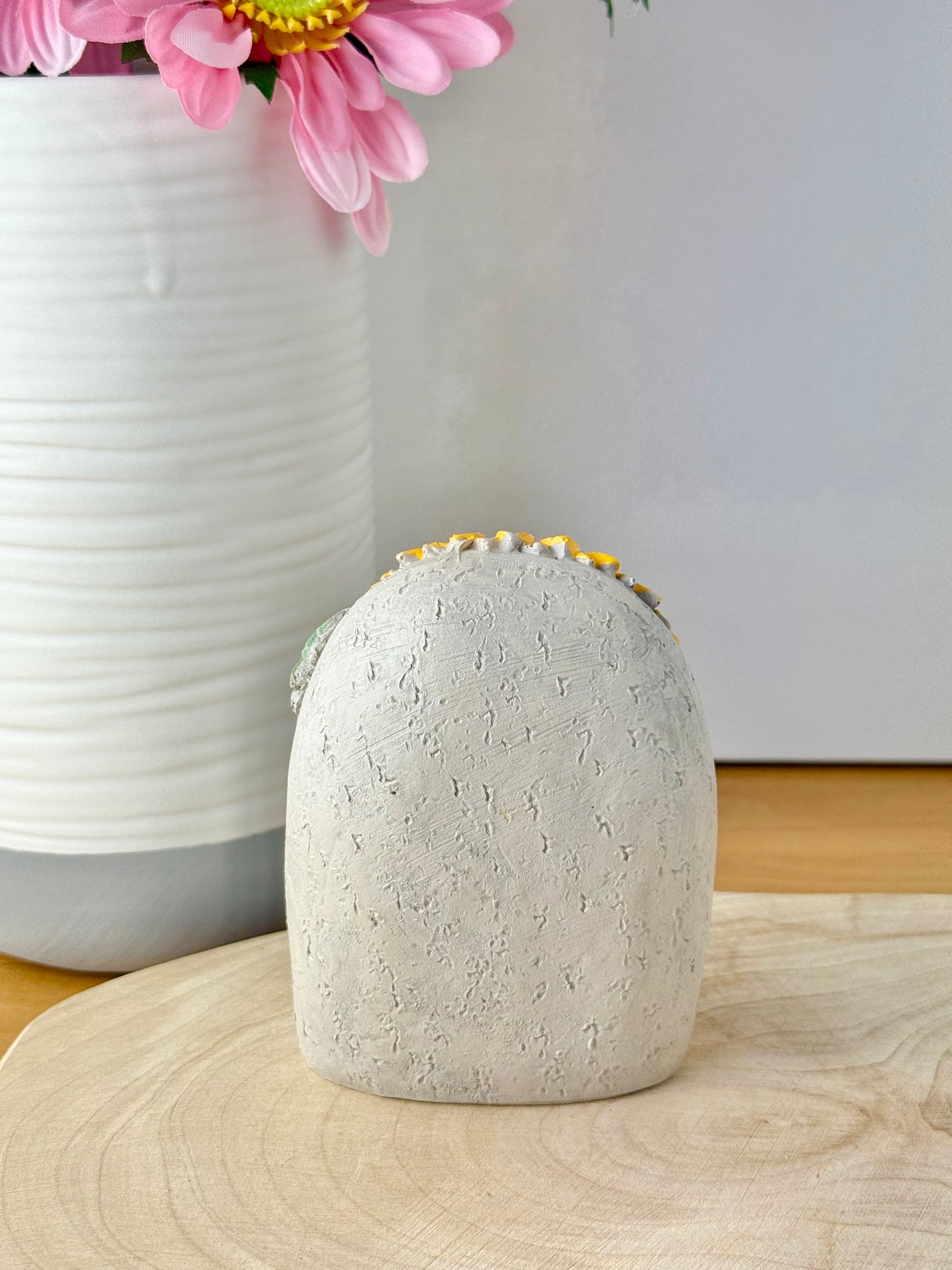 Stone Sunflower & Bee plaque