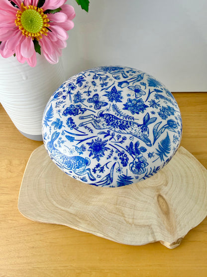 Wooden Mushroom - Blue Hare - 2 sizes