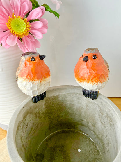 Carved Robin Plant Pot Hanger - 2 designs