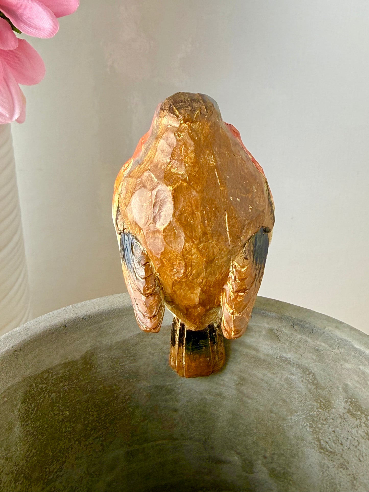 Carved Robin Plant Pot Hanger - 2 designs