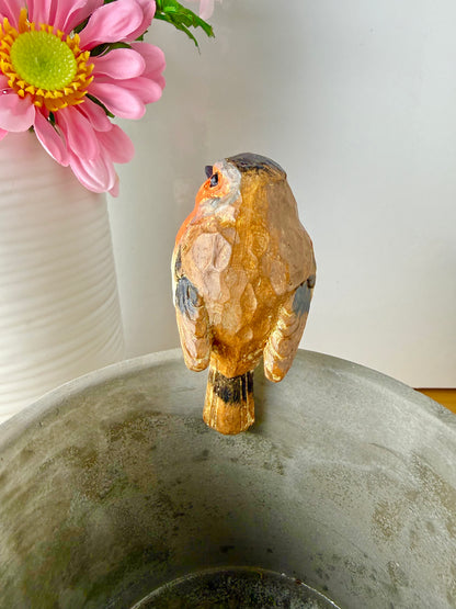 Carved Robin Plant Pot Hanger - 2 designs