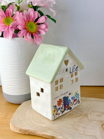 Happy Garden - Life is better in the Garden T-Light Holder