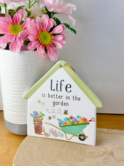 Happy Garden - Life is better in the Garden Sign