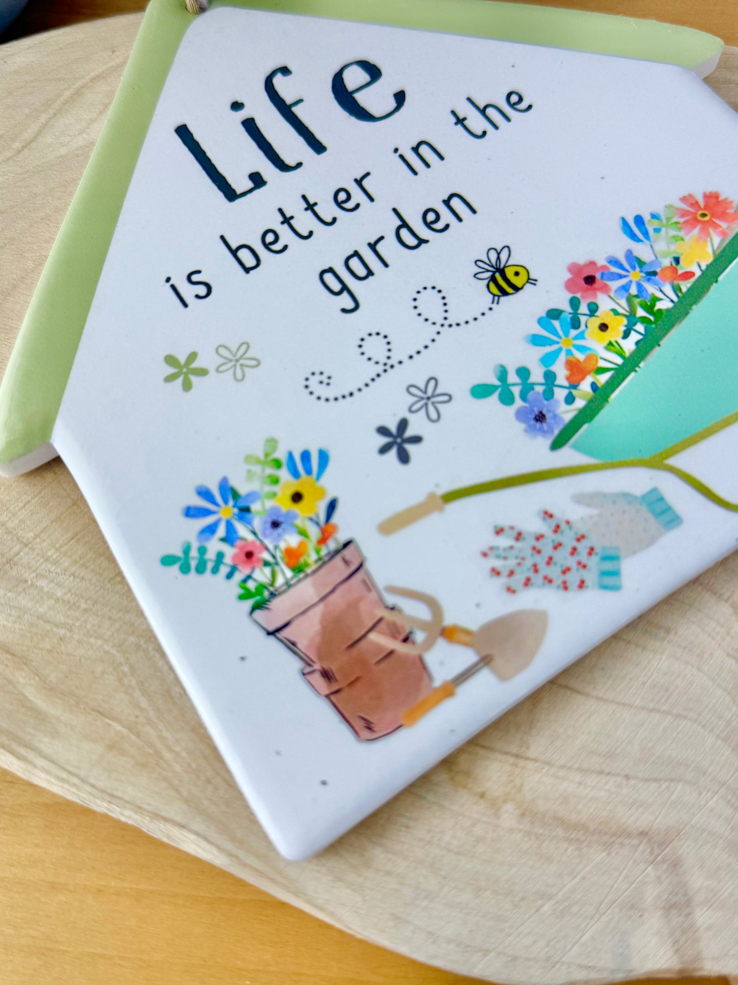 Happy Garden - Life is better in the Garden Sign