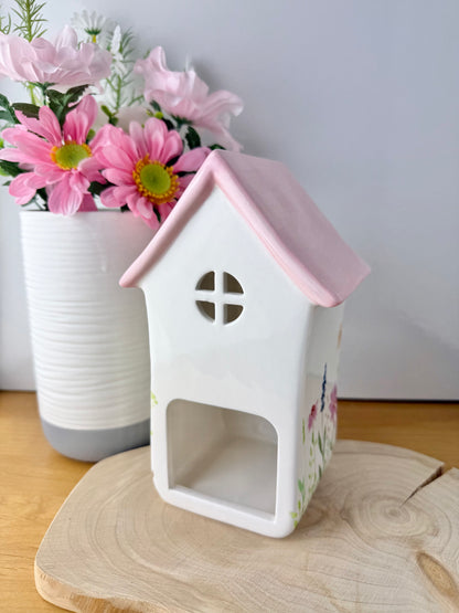 Meadow House Pink Tealight Holder - 2 sizes