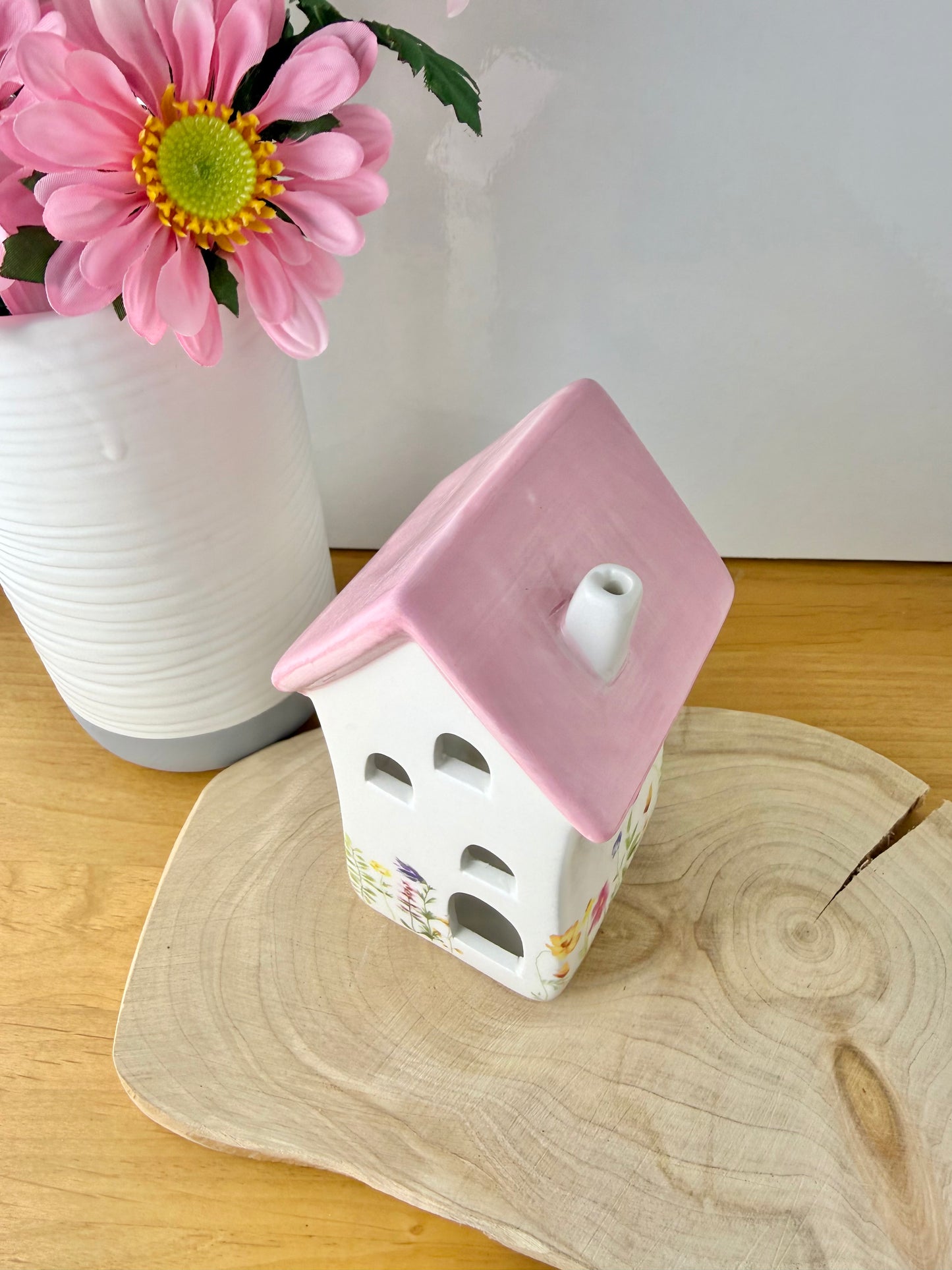 Meadow House Pink Tealight Holder - 2 sizes