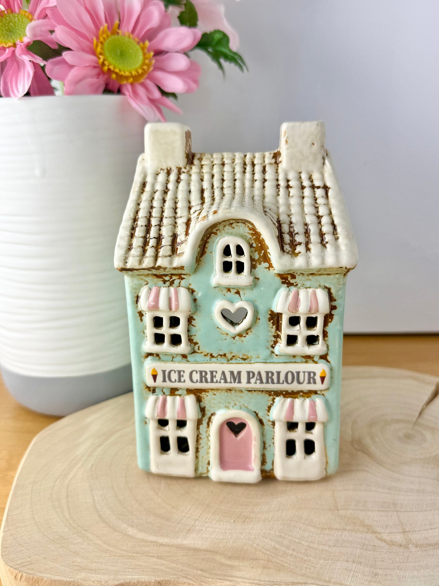 Village Pottery Ice Cream Parlour Tea Light Holder