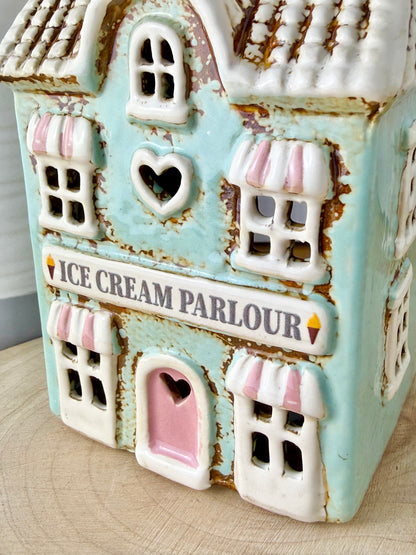 Village Pottery Ice Cream Parlour Tea Light Holder
