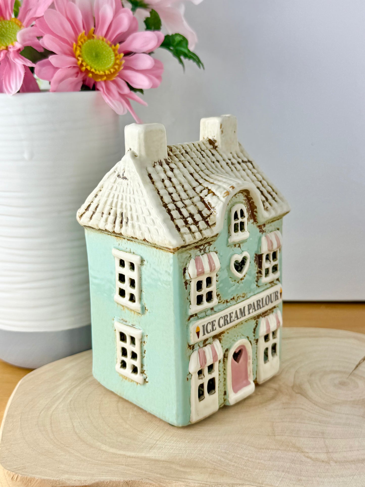 Village Pottery Ice Cream Parlour Tea Light Holder