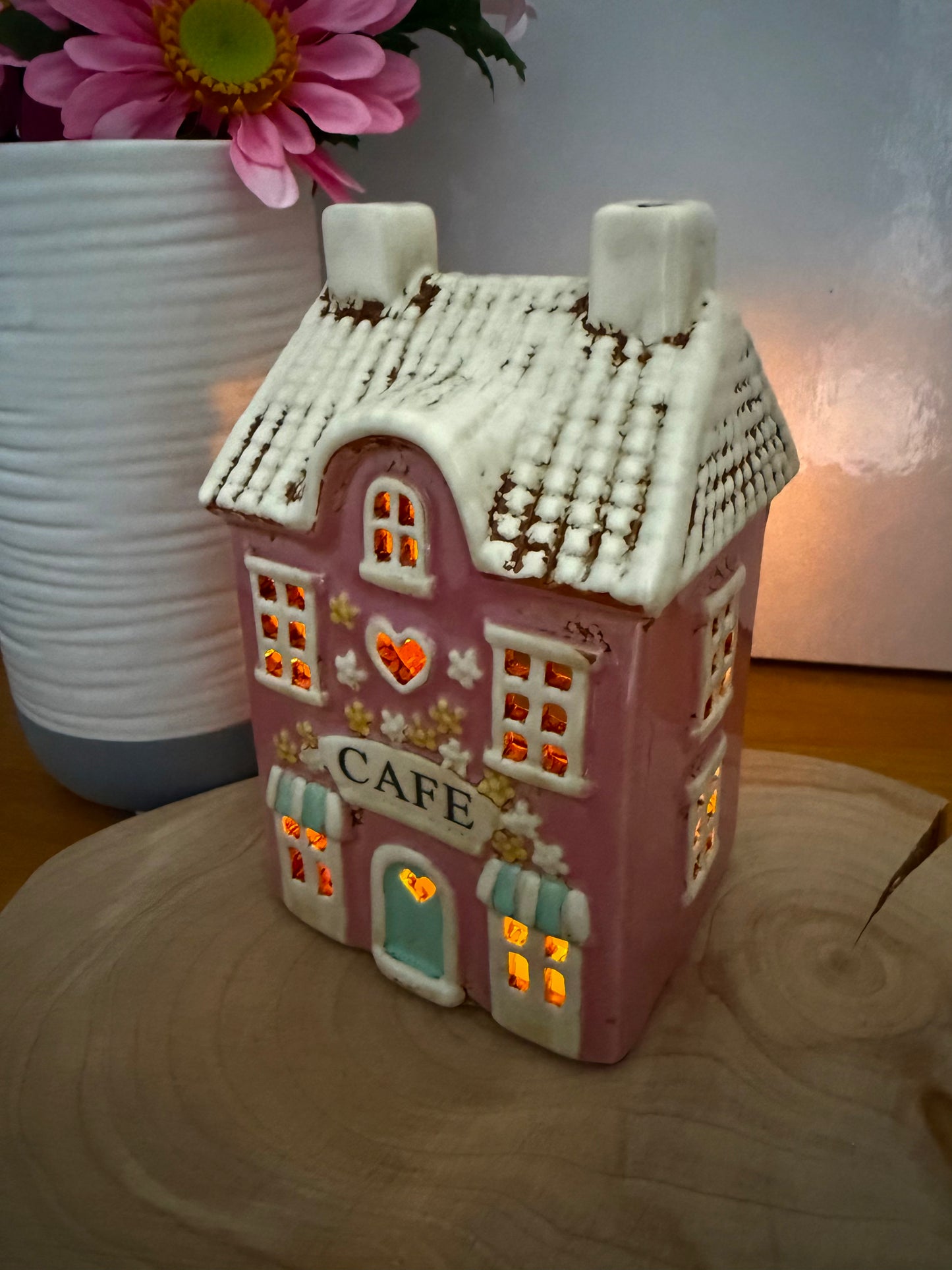 Village Pottery Cafe Shop Tea Light Holder