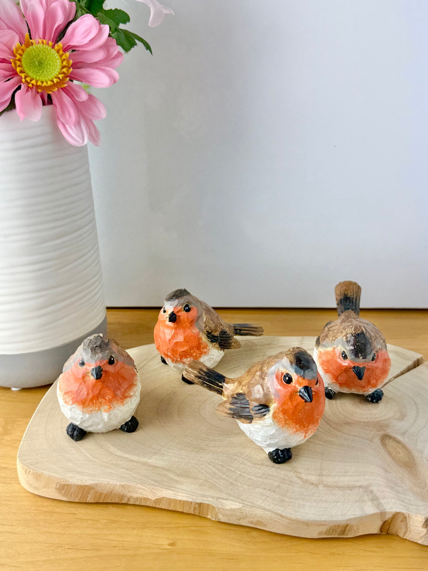 Carved Robin statue