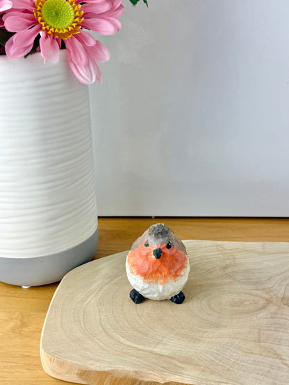 Carved Robin statue