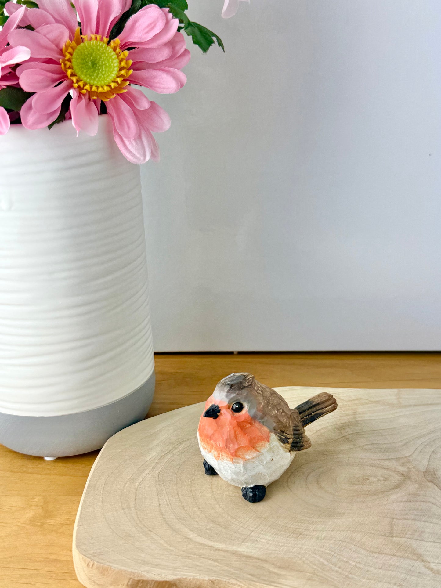 Carved Robin statue