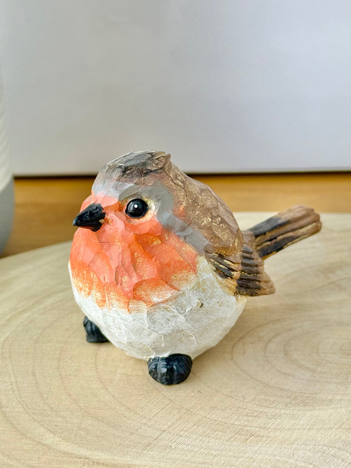 Carved Robin statue