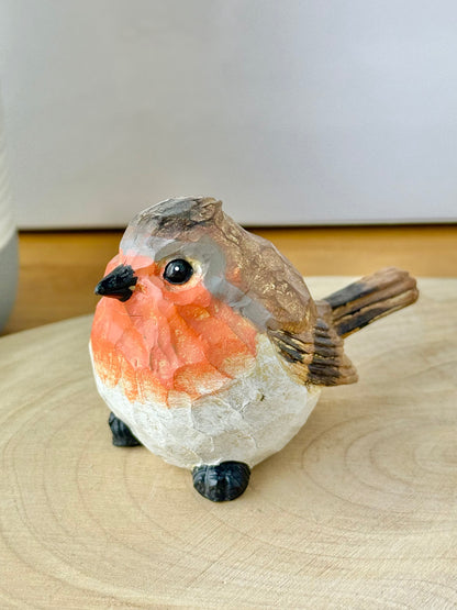Carved Robin statue