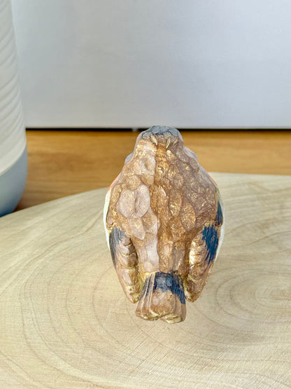 Carved Robin statue