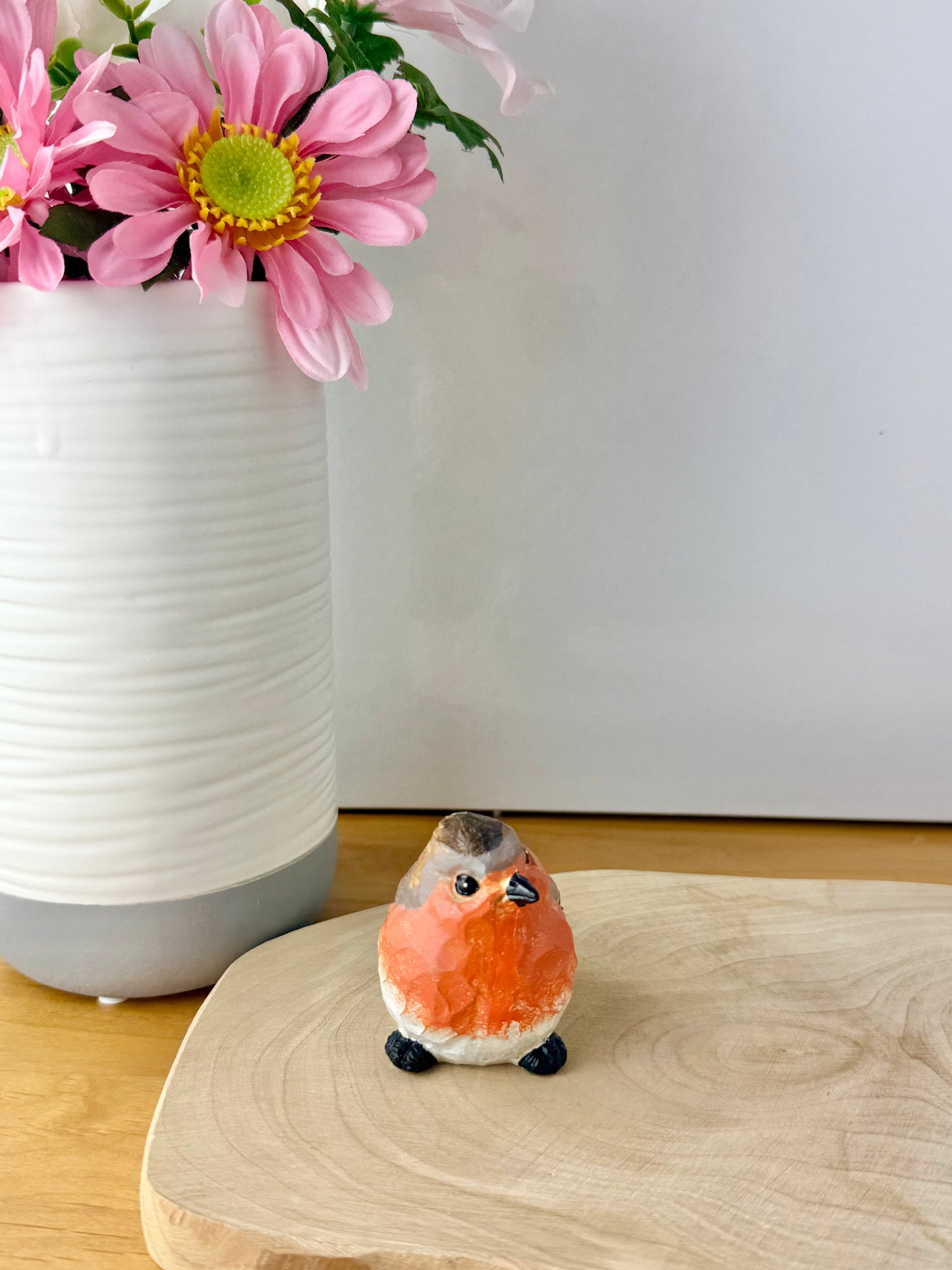 Carved Robin statue