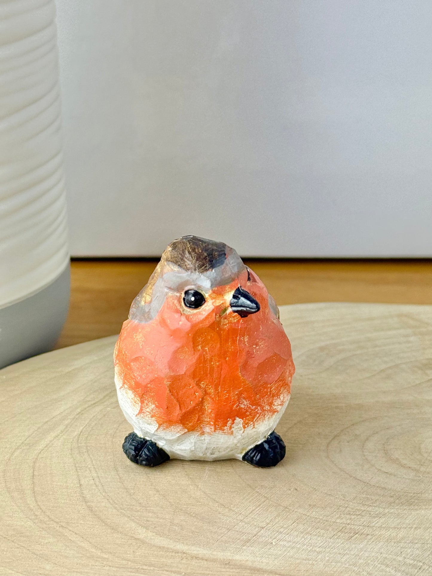 Carved Robin statue