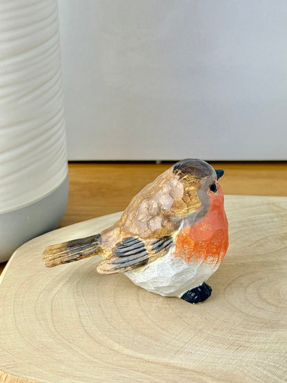 Carved Robin statue