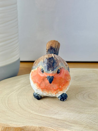 Carved Robin statue