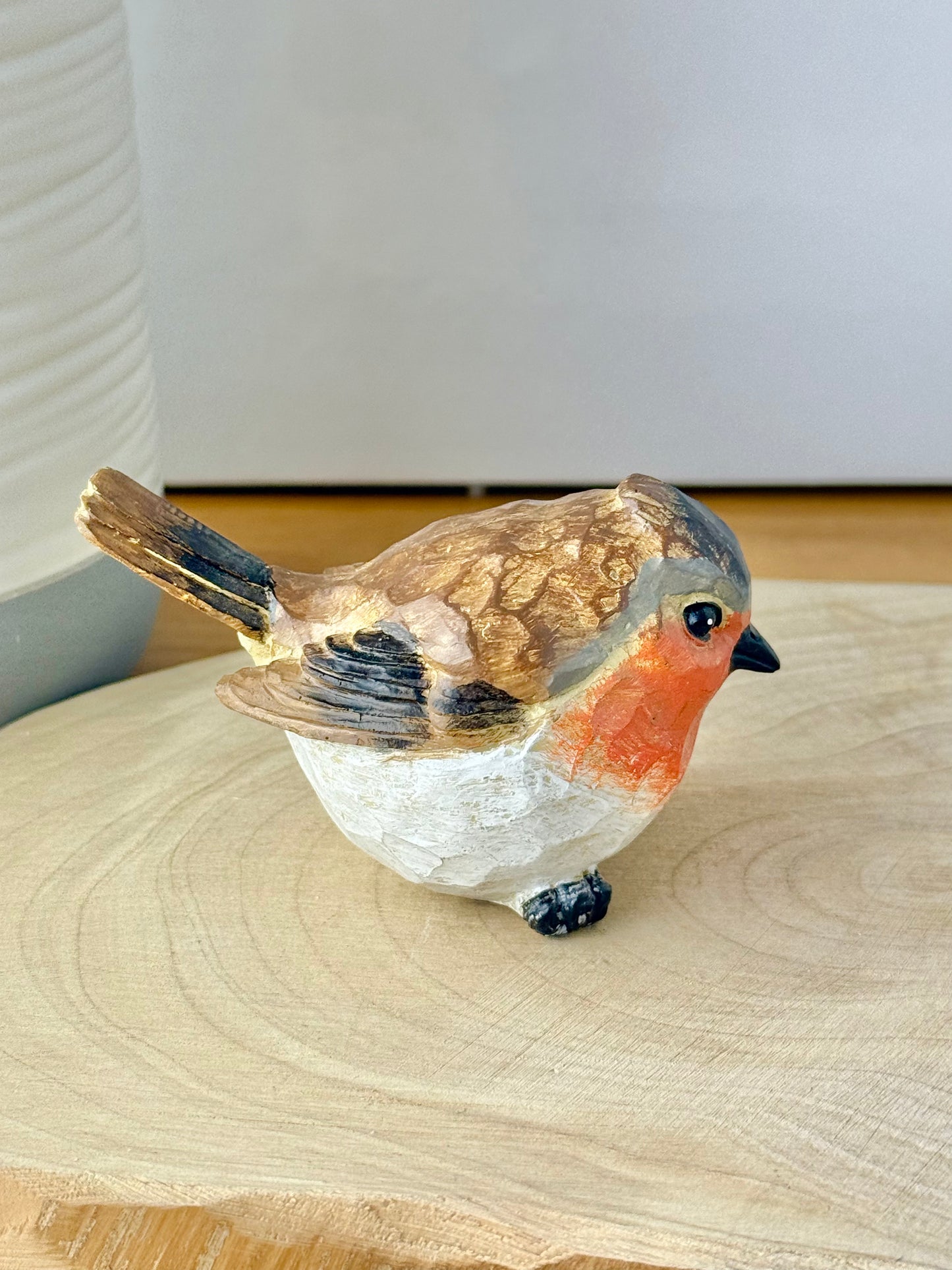 Carved Robin statue