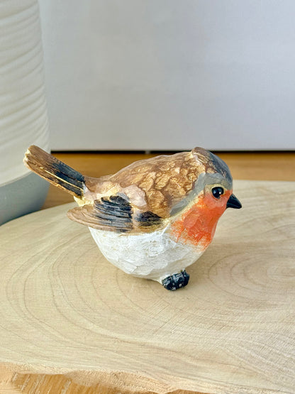 Carved Robin statue