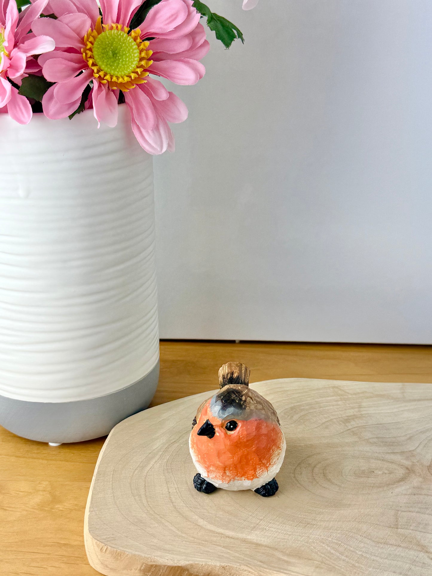Carved Robin statue