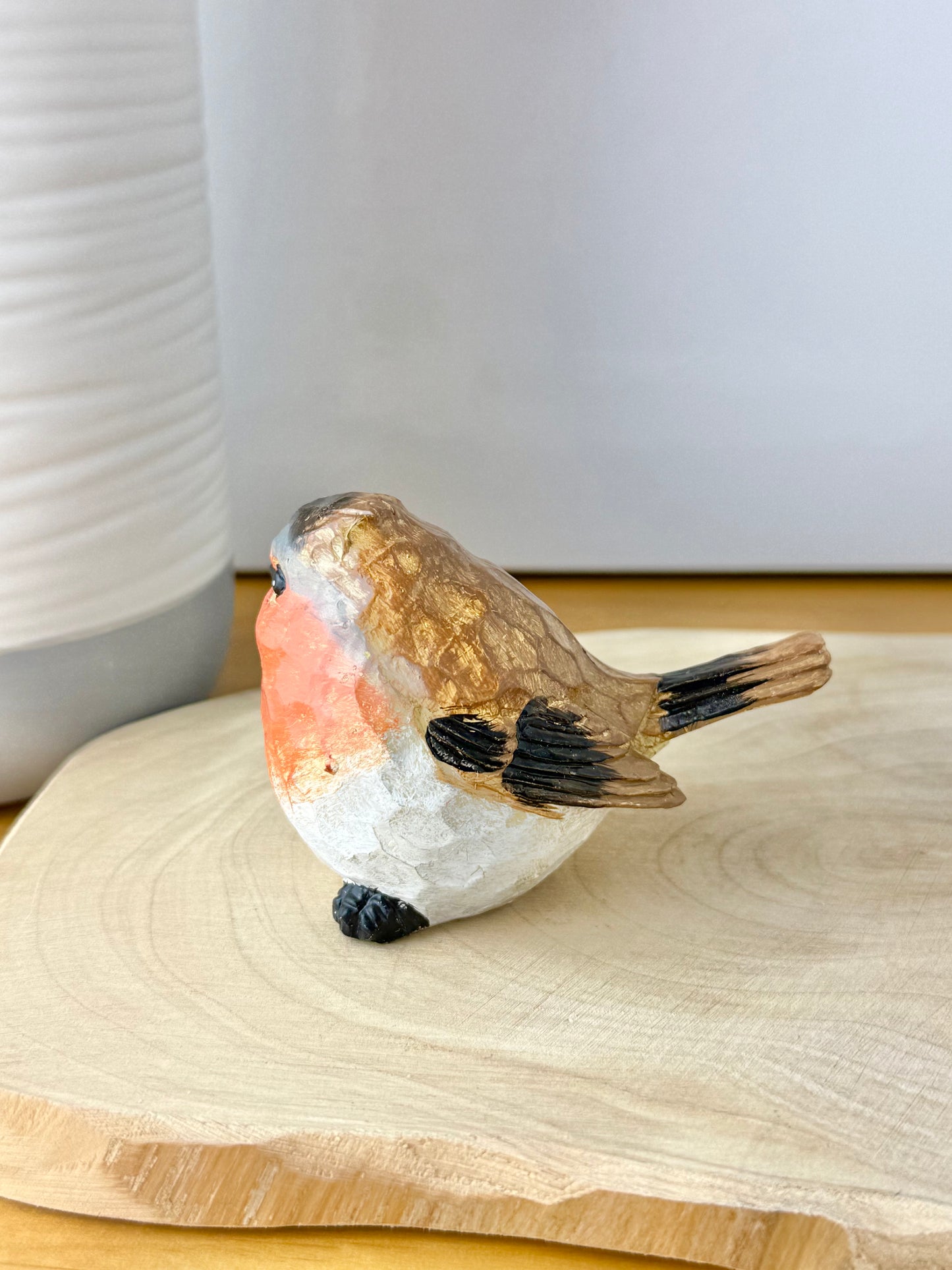 Carved Robin statue