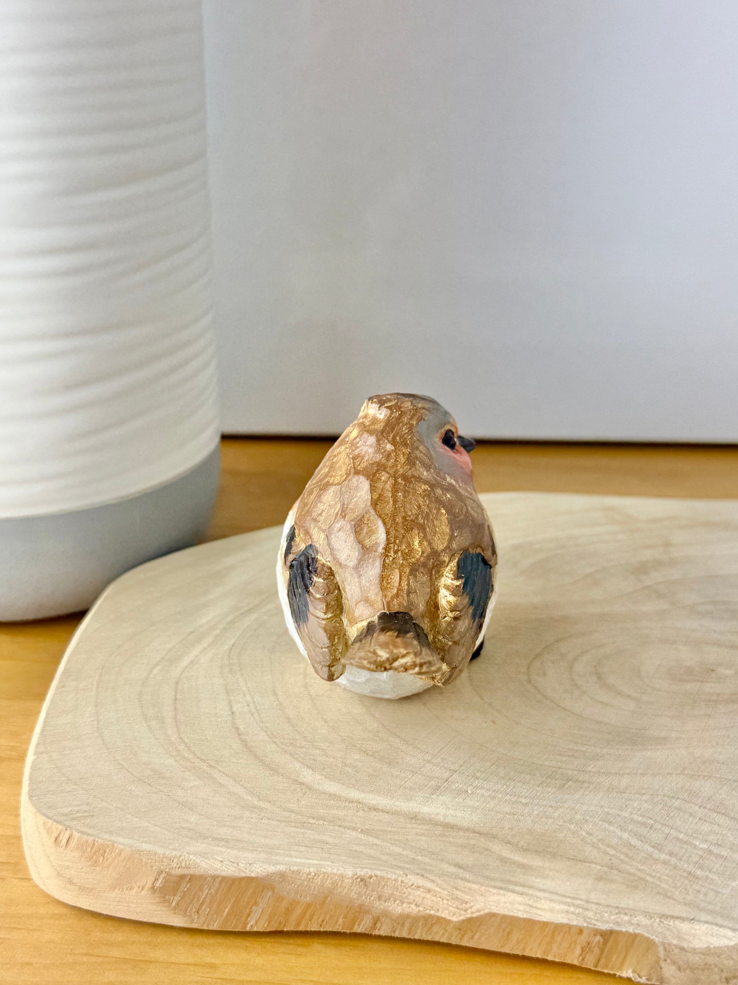 Carved Robin statue