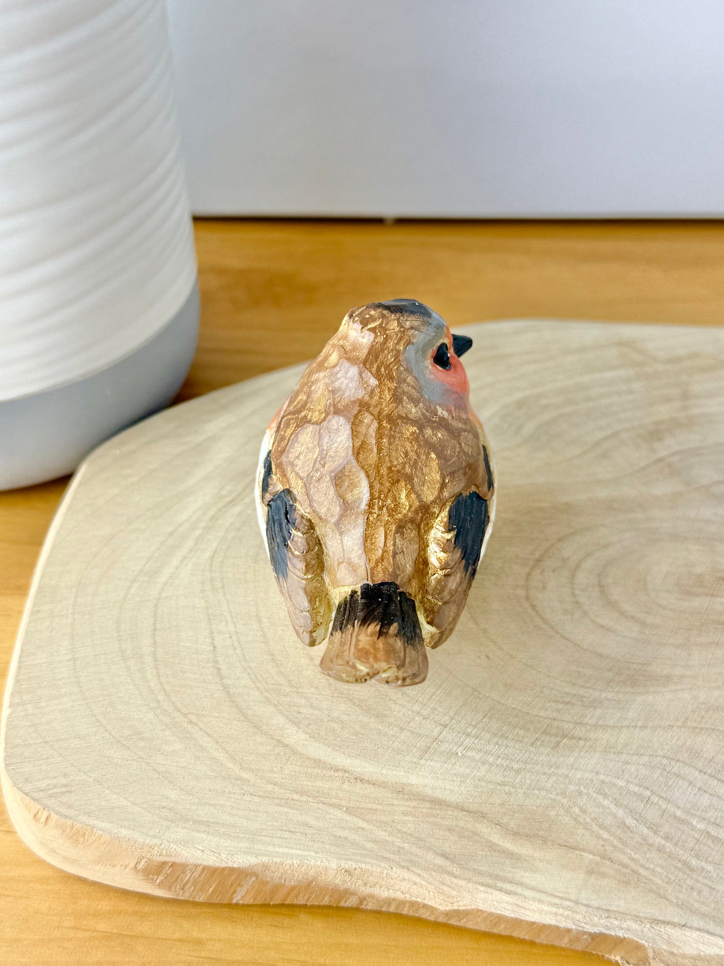 Carved Robin statue