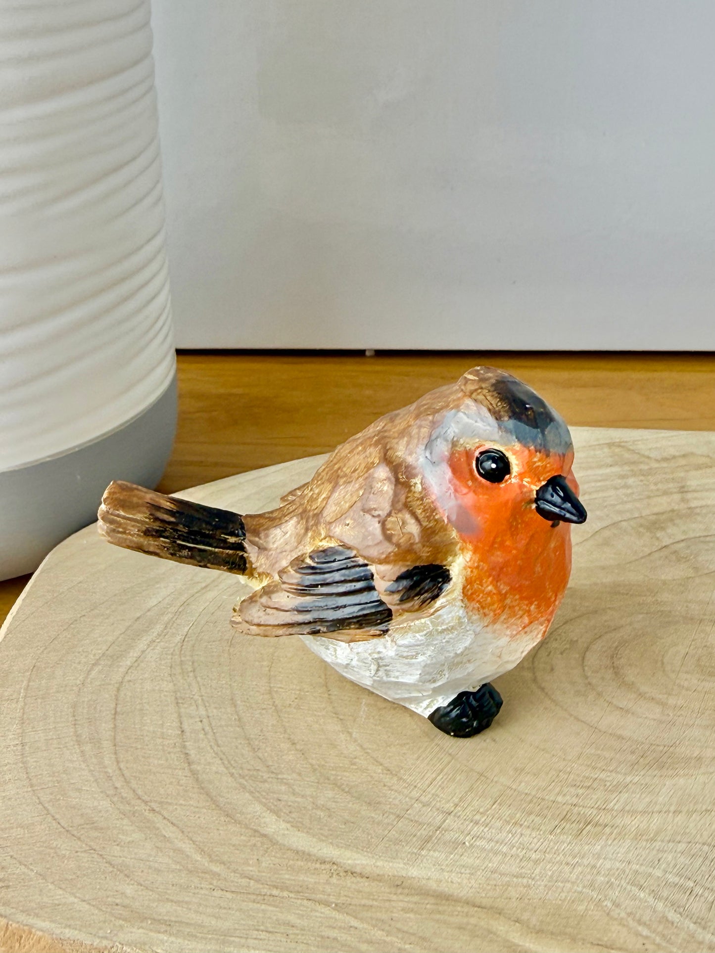 Carved Robin statue