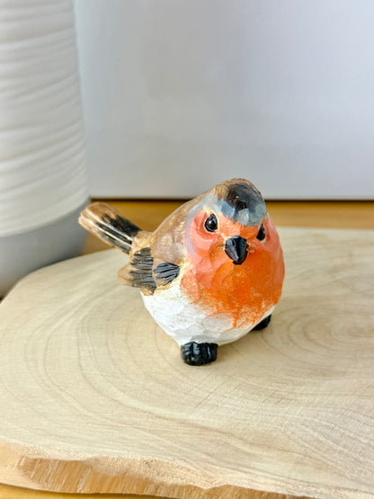 Carved Robin statue