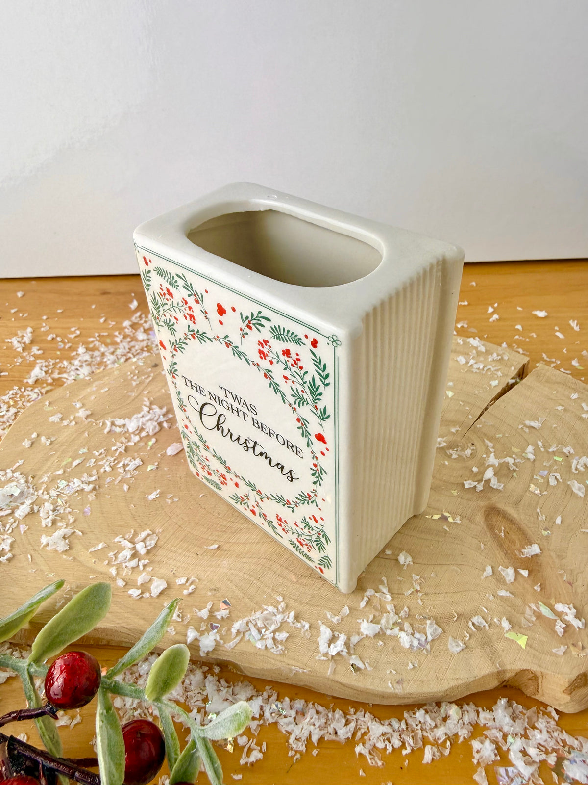 Book Vase - Twas the Night Before Christmas