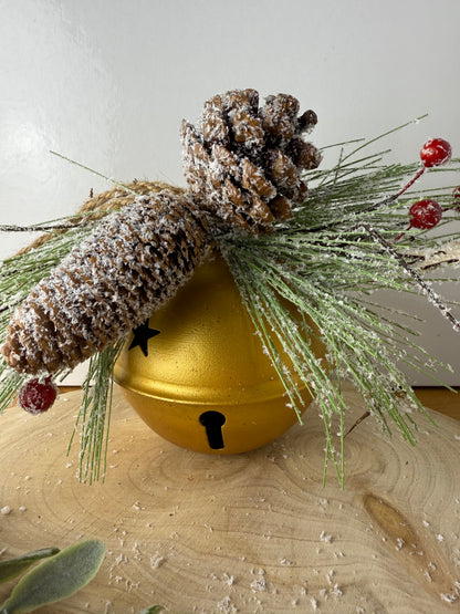 Metal Gold Christmas Bell