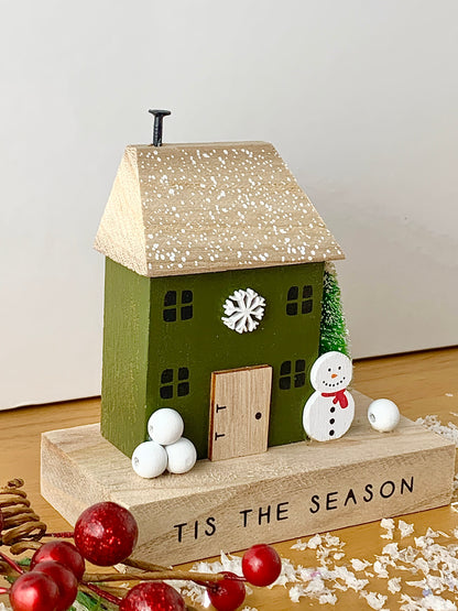 Tis the Season wooden house