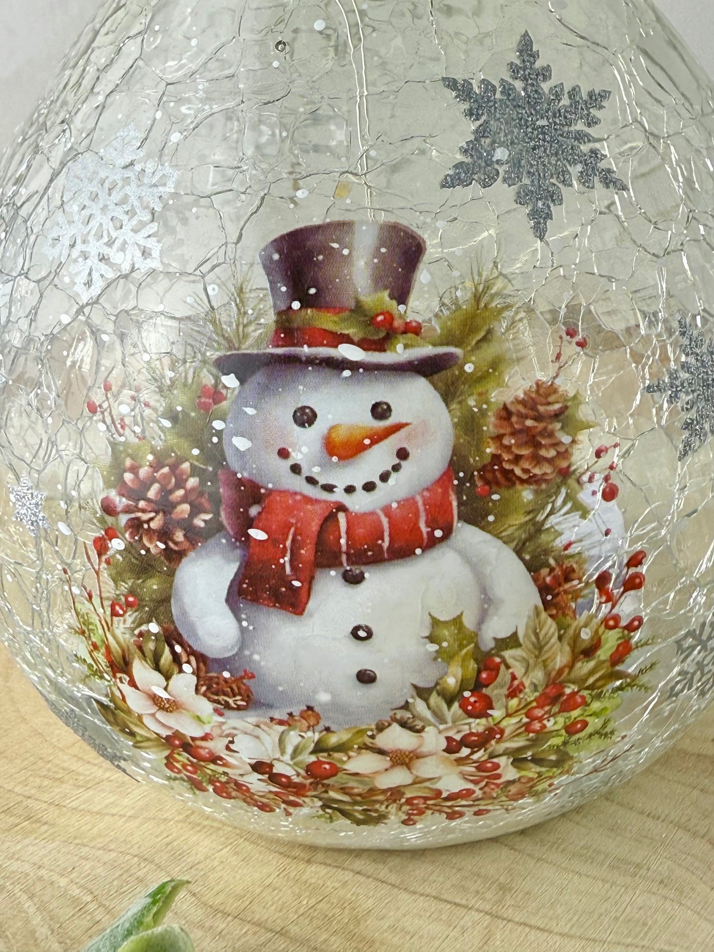 Light up Snowman Teardrop