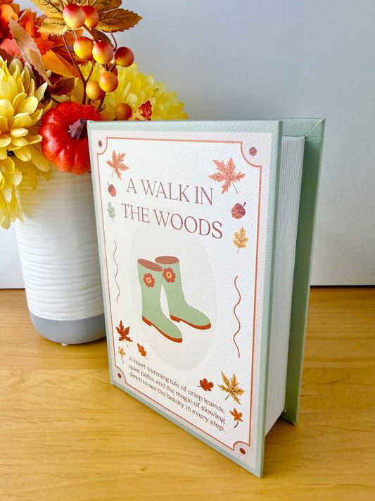 Cosy Chapter Wooden Book Box - A Walk in the Woods