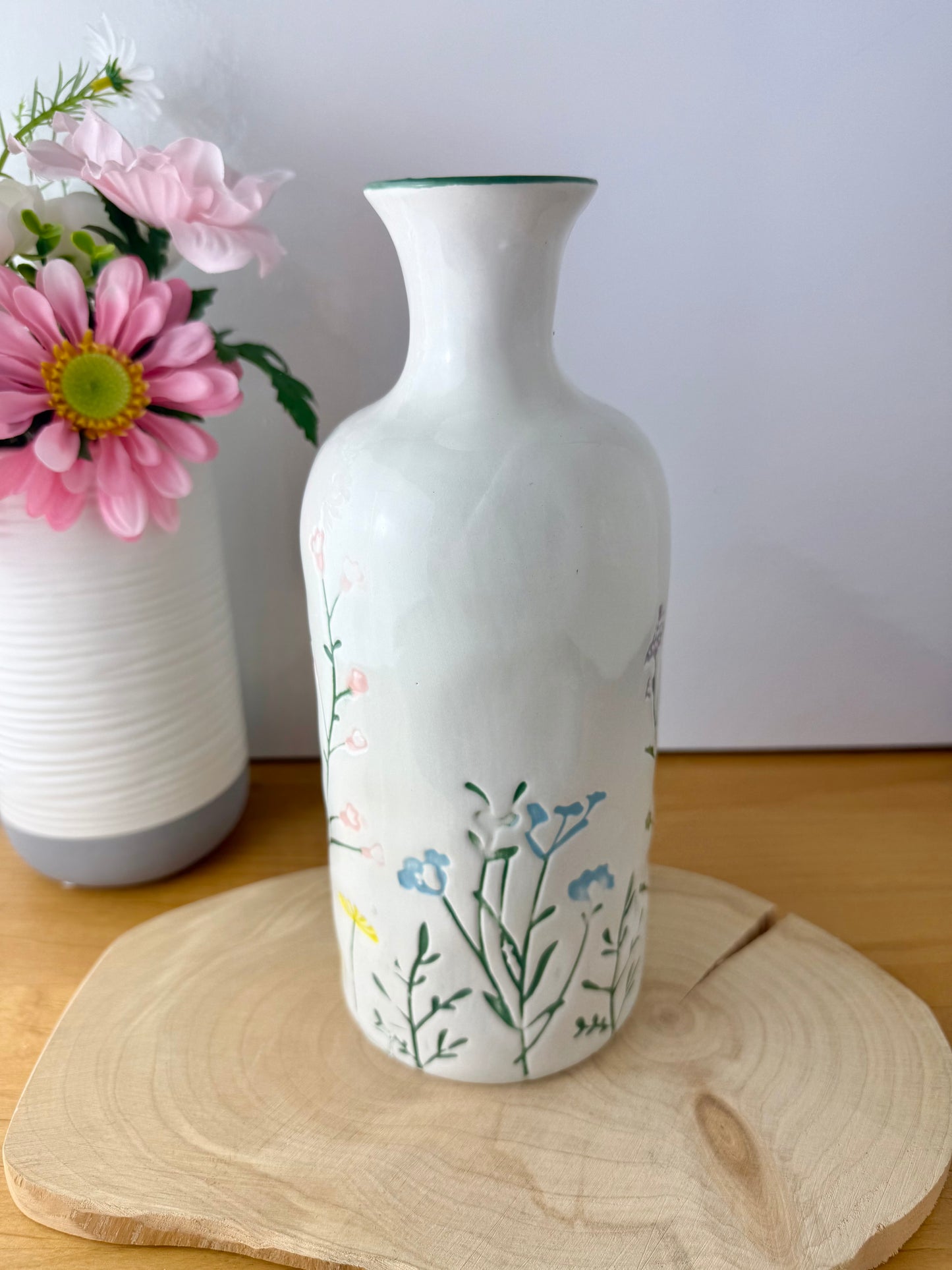 Meadow Press Flower Tall Bottle Vase