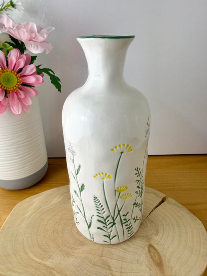 Meadow Press Flower Tall Bottle Vase