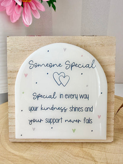 Gracefully Gifted - Wooden Sentiment Plaques - 6 designs