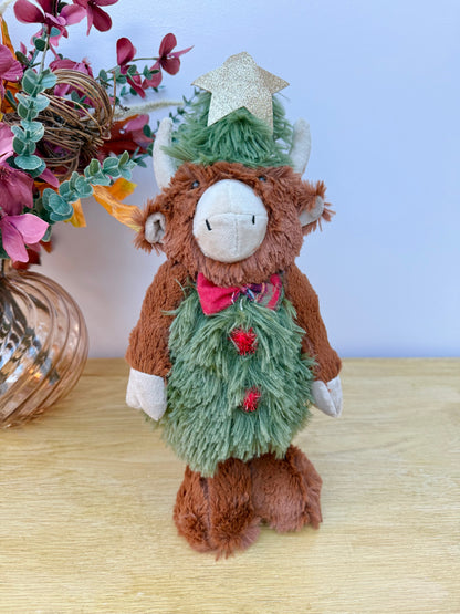 Christmas Soft Standing Highland Cow