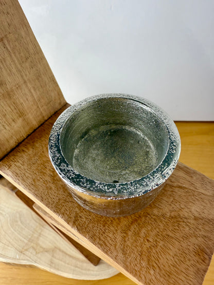 Wooden Star with silver T-light holders