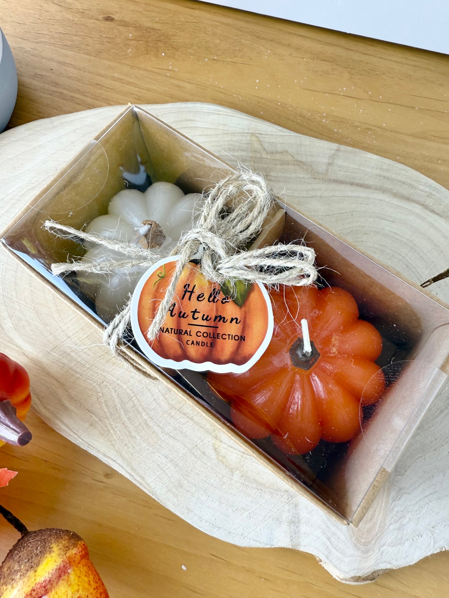 Set of 2 Pumpkin Candles