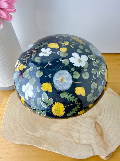 Wooden Mushroom - Floral - 2 sizes